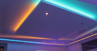 Натяжной потолок с подсветкой Канаш, цена от 2143 руб.